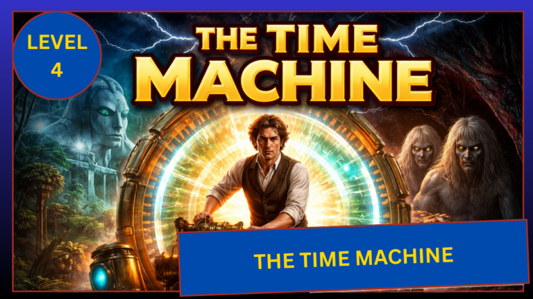 The Time Machine modernized cover art — featured image for the radio drama adaptation